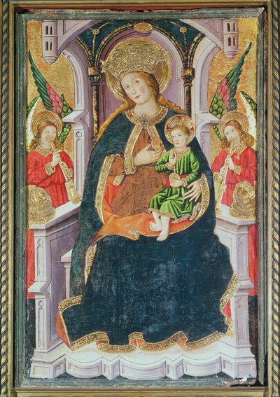 Virgin and Child with Angel Musicians by Master of Burgo de Osma